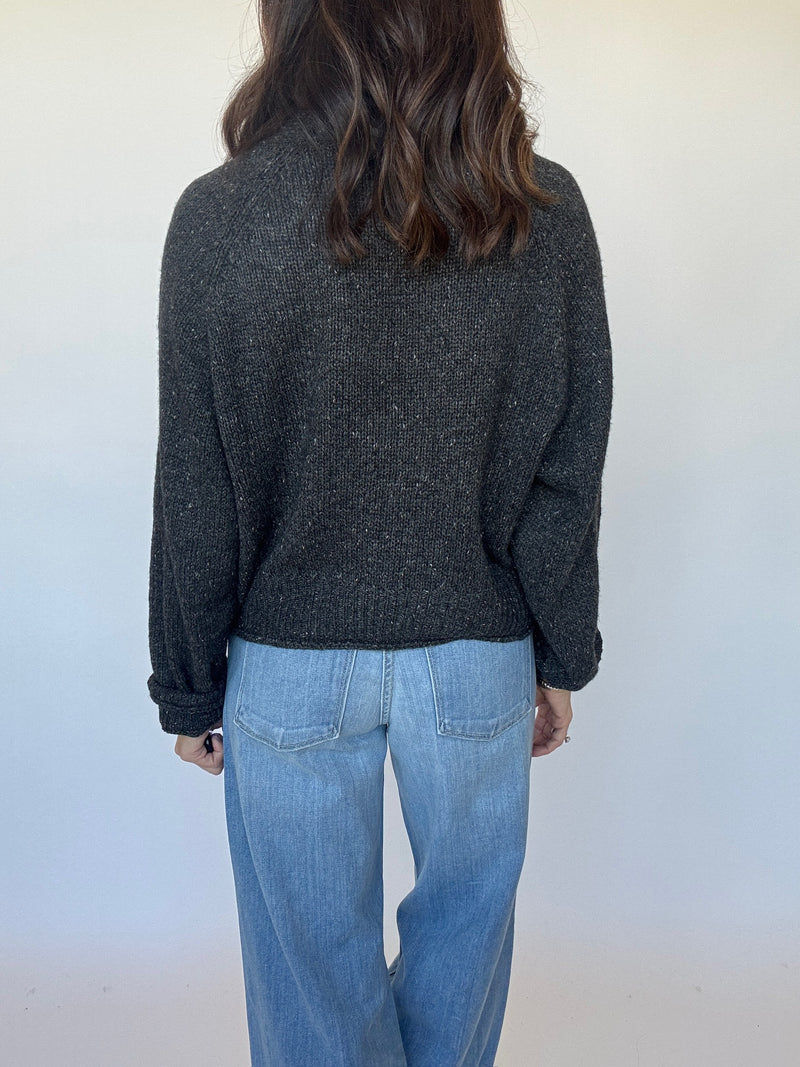 Charcoal Relaxed Cardigan