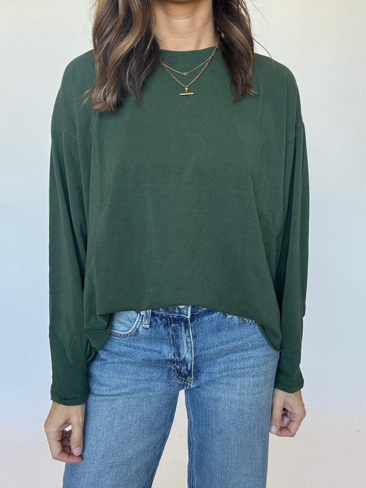 Pima Luxe Longsleeve Tee - Sycamore