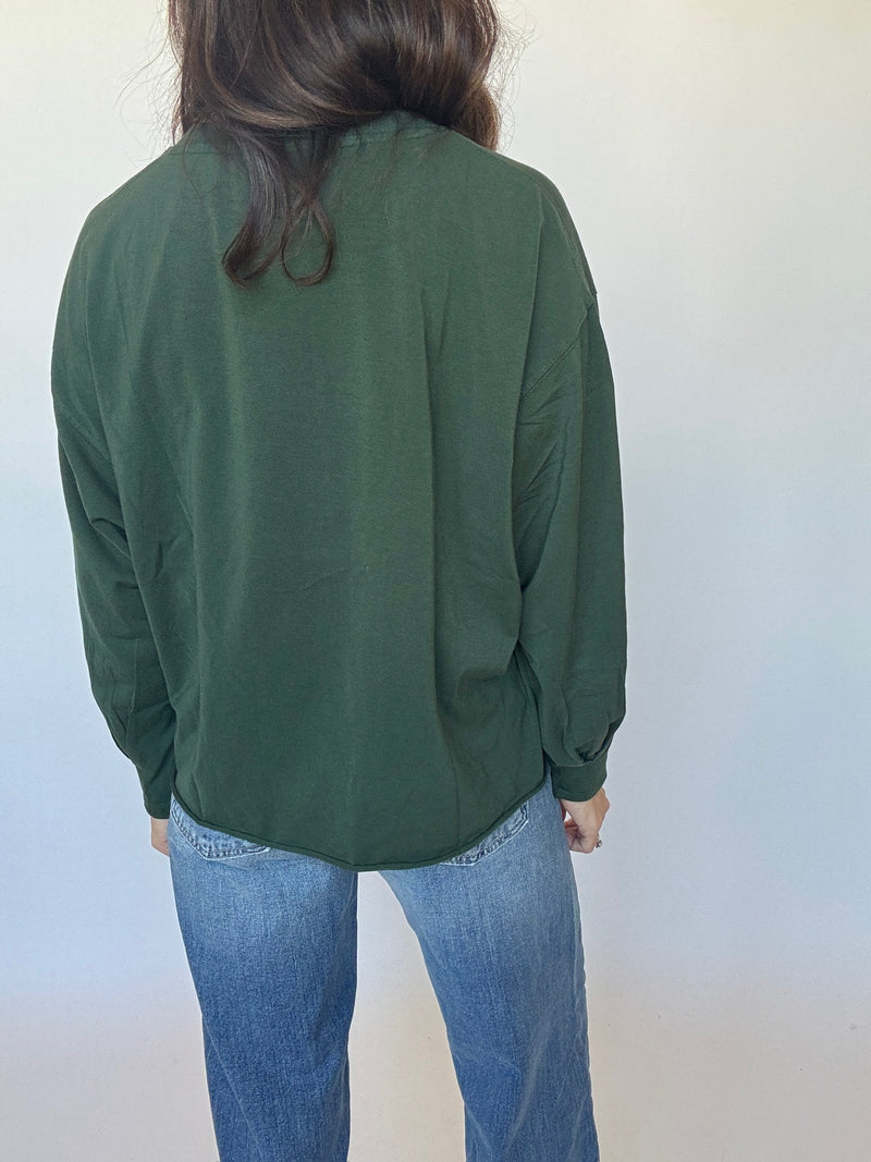 Pima Luxe Longsleeve Tee - Sycamore