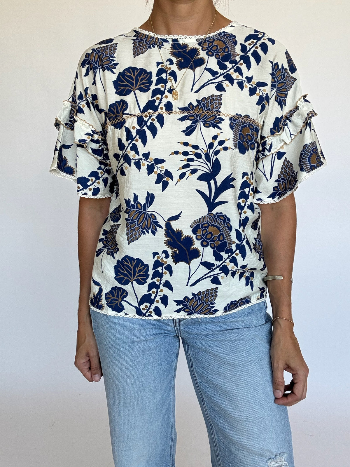 Amelia Tiered Sleeve Top | FINAL SALE