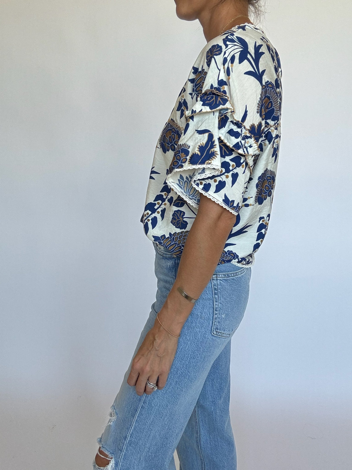 Amelia Tiered Sleeve Top | FINAL SALE