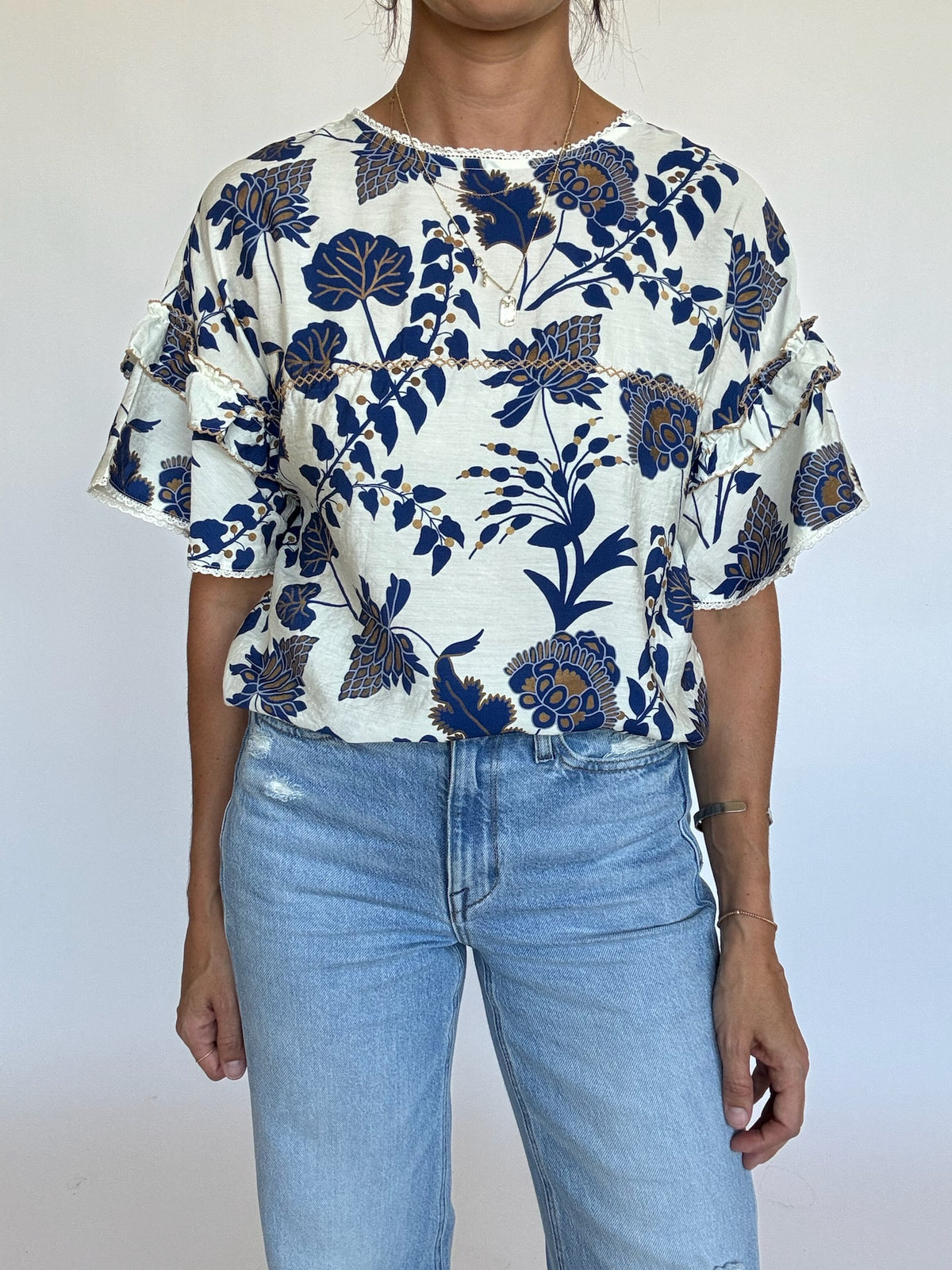 Amelia Tiered Sleeve Top | FINAL SALE