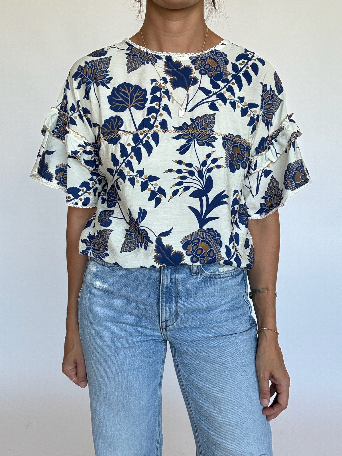 Amelia Tiered Sleeve Top | FINAL SALE