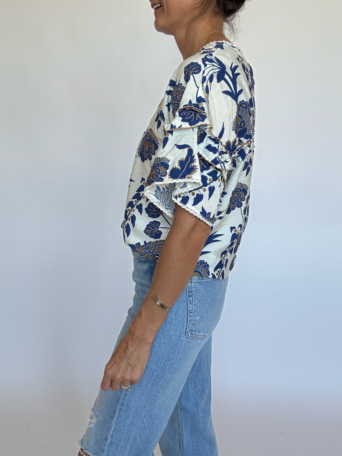 Amelia Tiered Sleeve Top | FINAL SALE