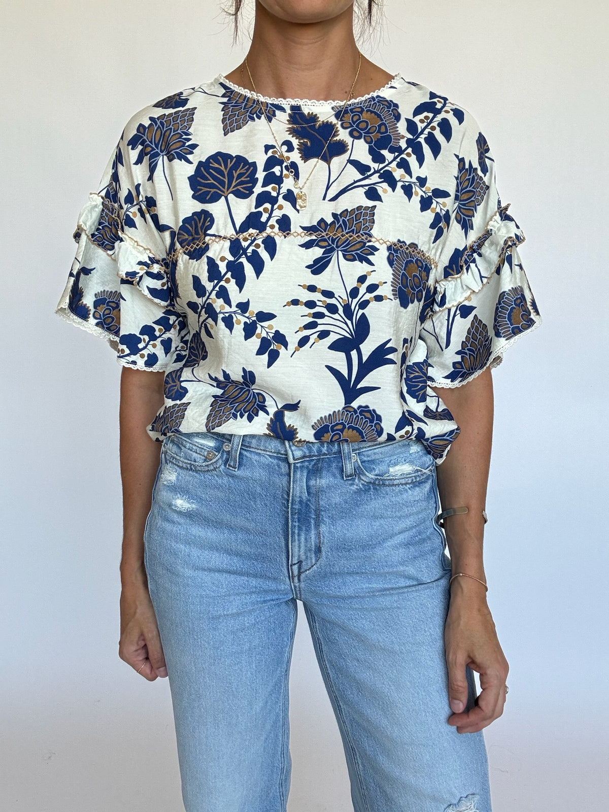Amelia Tiered Sleeve Top | FINAL SALE
