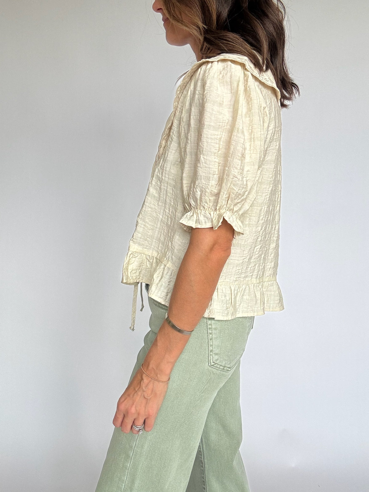 Fablewood Embroidered Collar Top | FINAL SALE