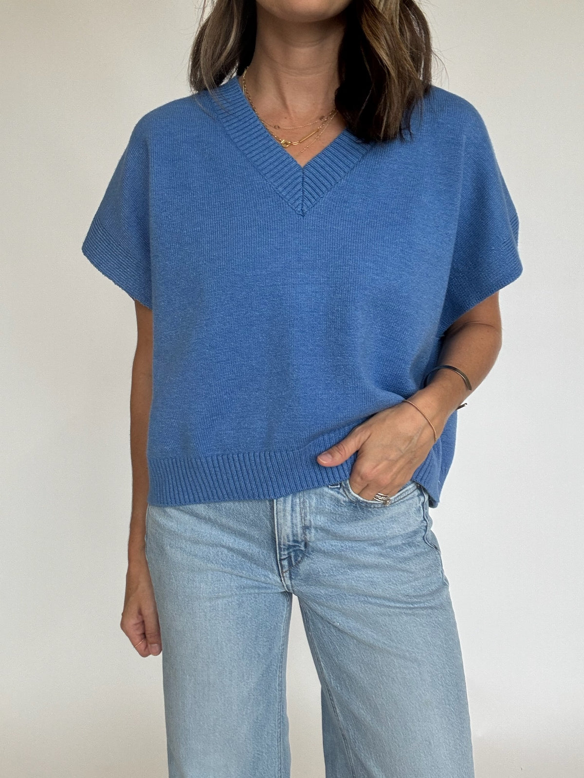 Gwen Cap Sleeve Sweater