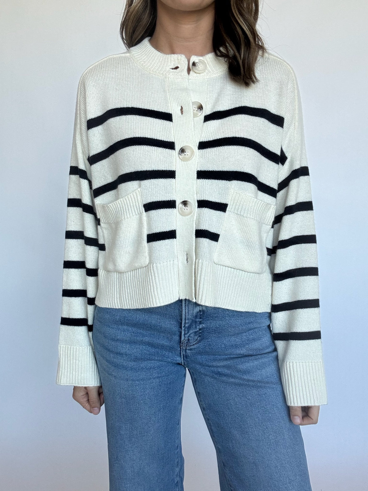 Gretchen Striped Cardigan