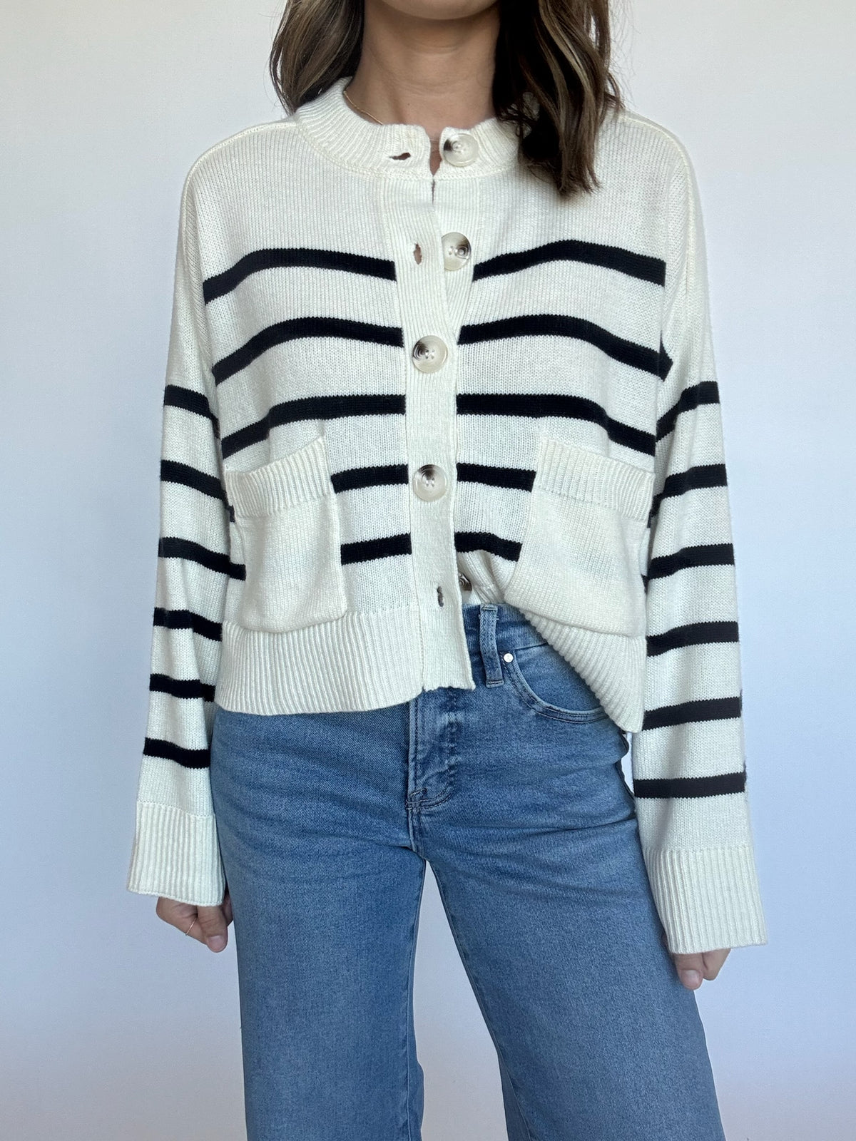 Gretchen Striped Cardigan