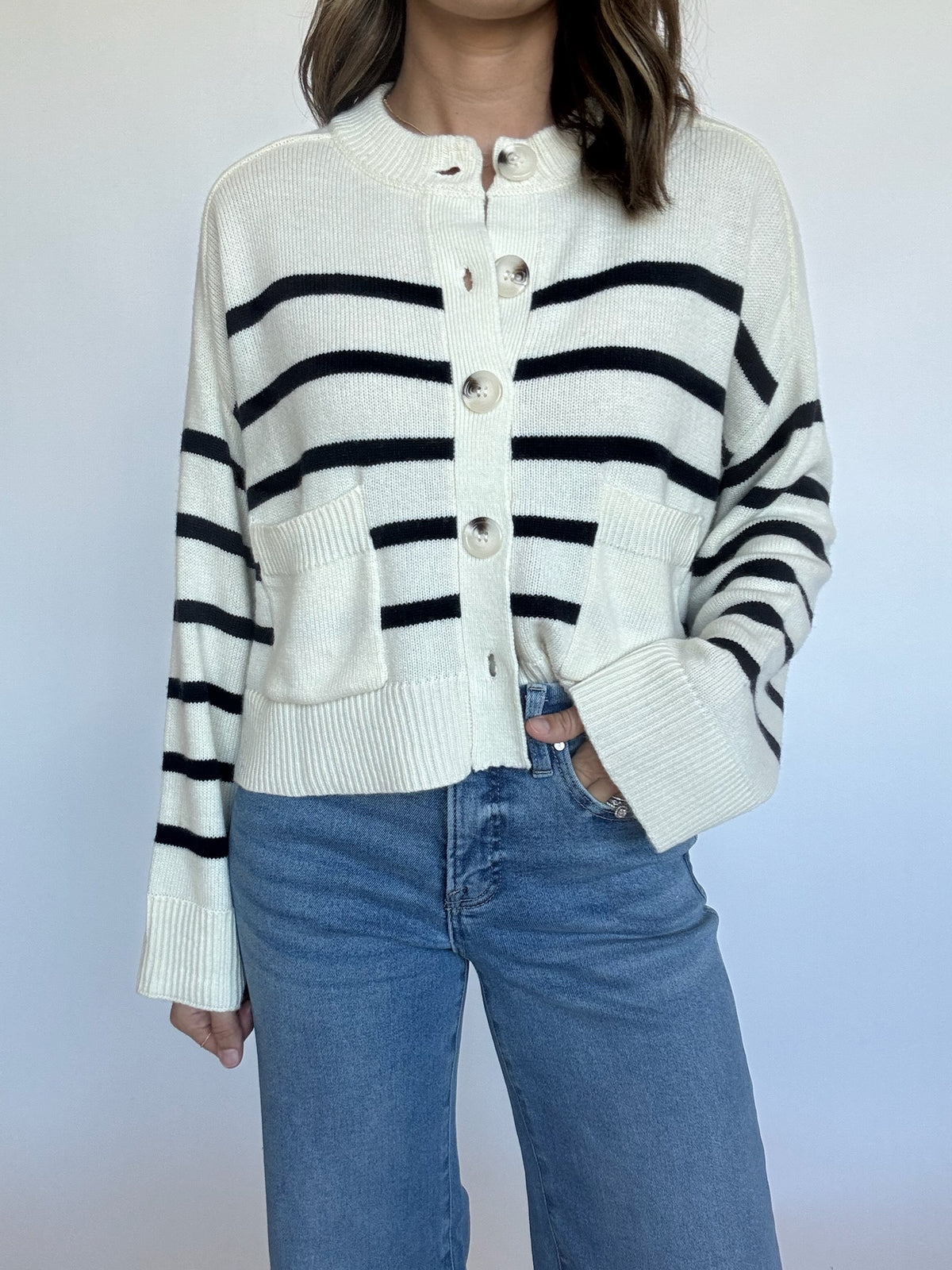 Gretchen Striped Cardigan