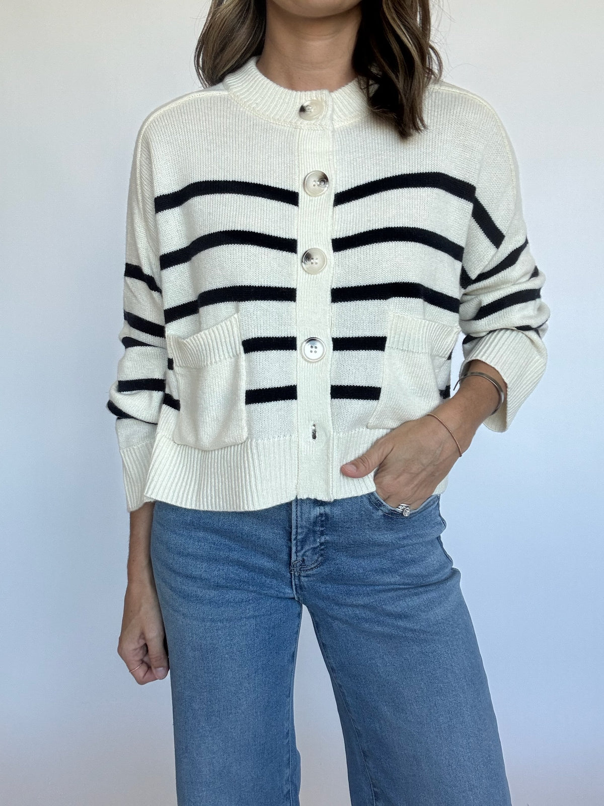 Gretchen Striped Cardigan