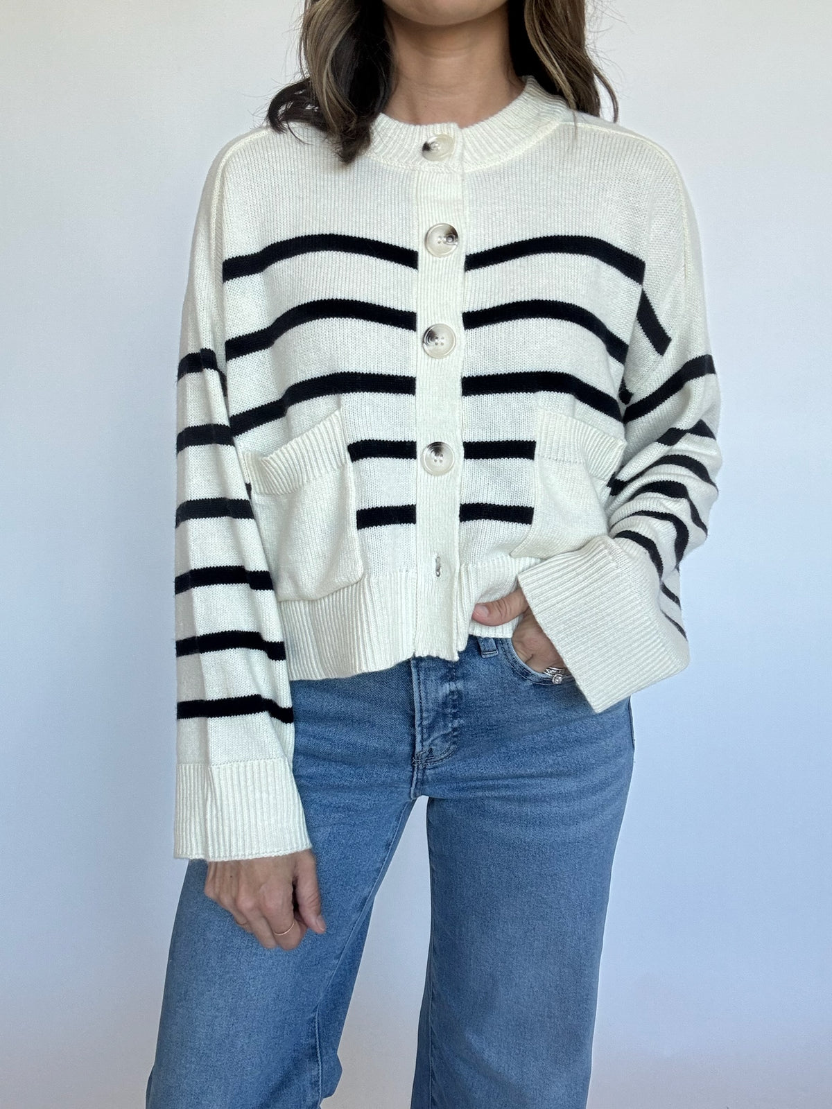 Gretchen Striped Cardigan