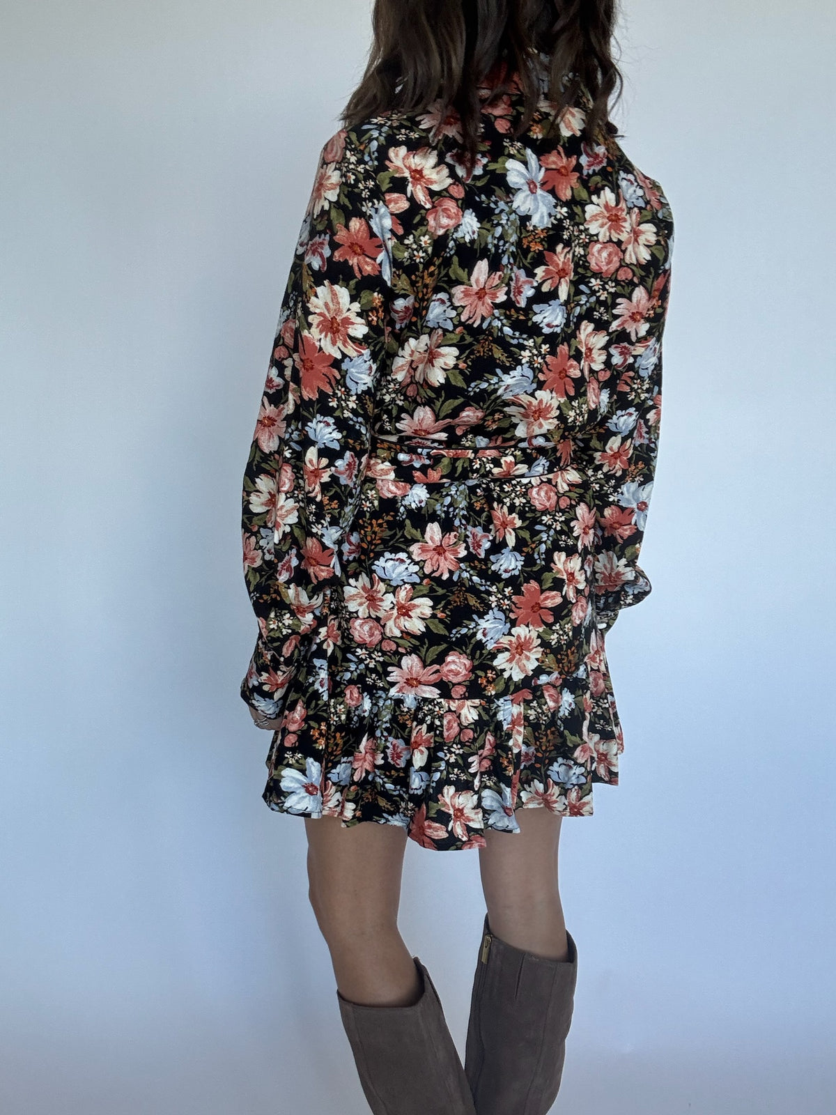 Kelsey Floral Belt Dress