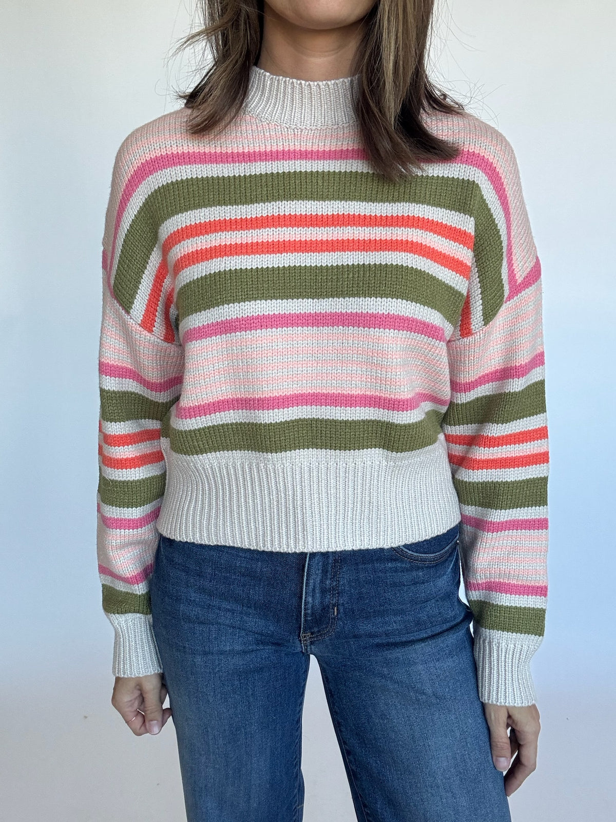 Lynn Striped Crewneck Sweater