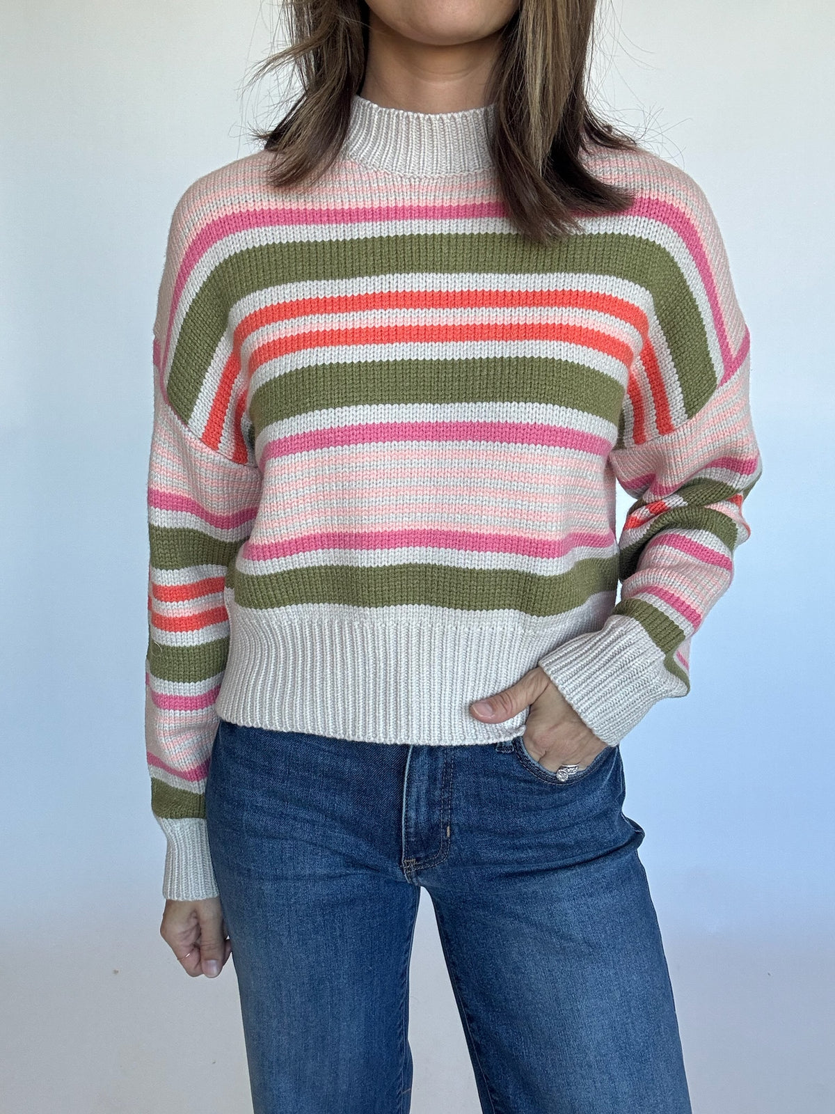 Lynn Striped Crewneck Sweater