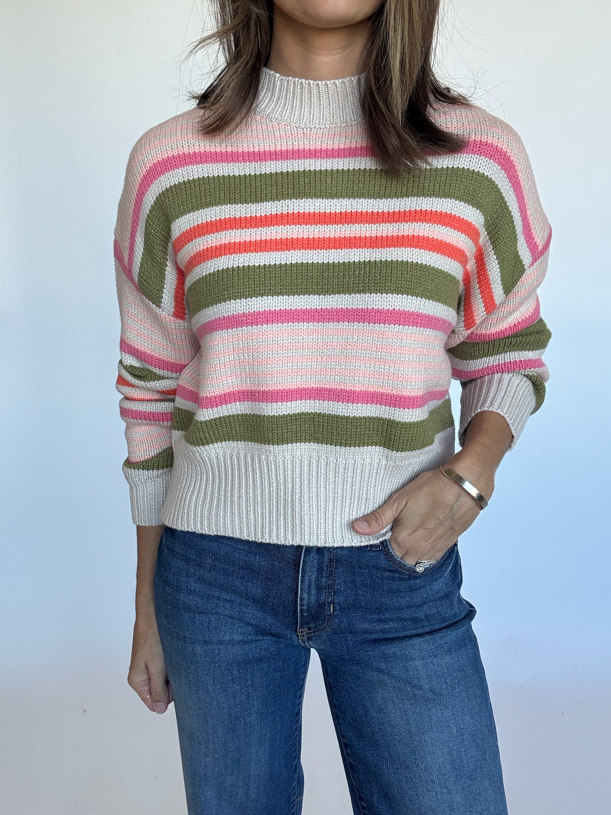 Lynn Striped Crewneck Sweater
