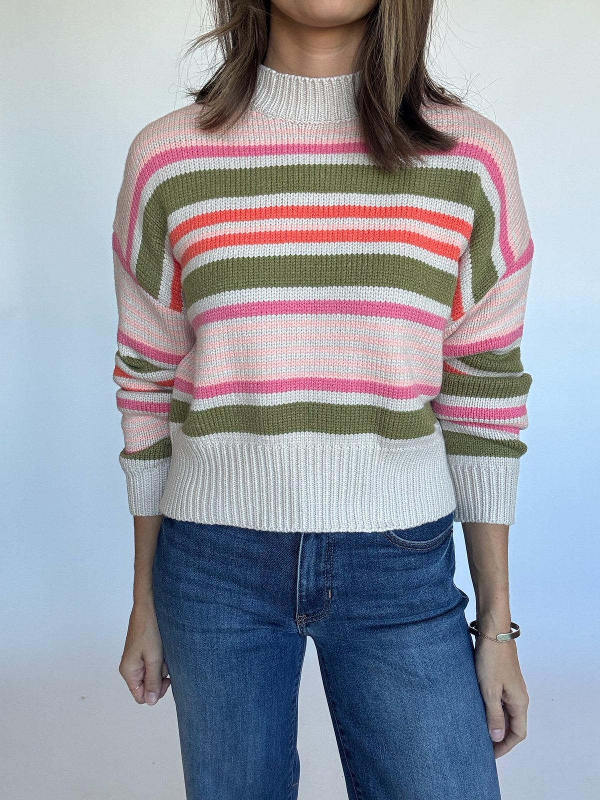Lynn Striped Crewneck Sweater