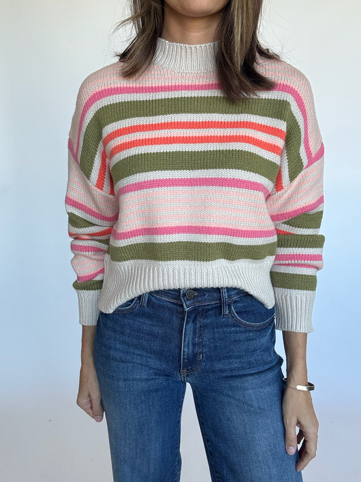 Lynn Striped Crewneck Sweater