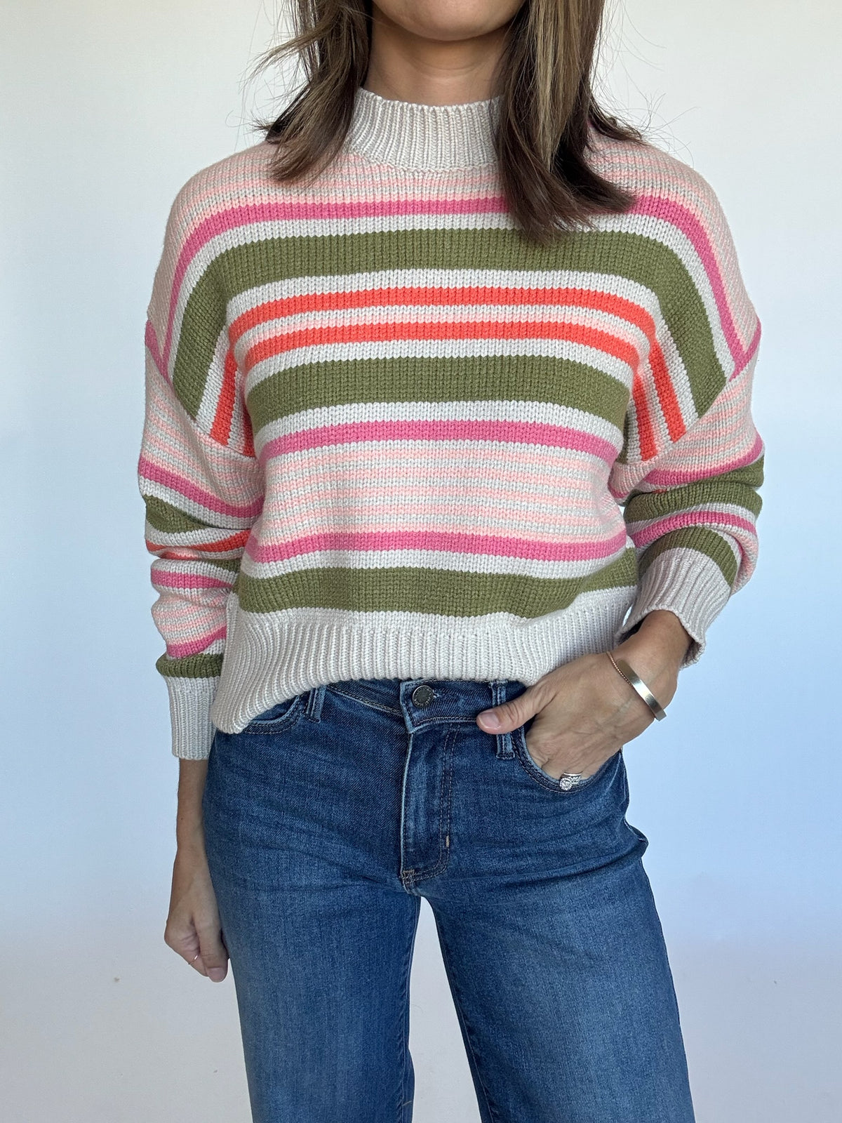 Lynn Striped Crewneck Sweater