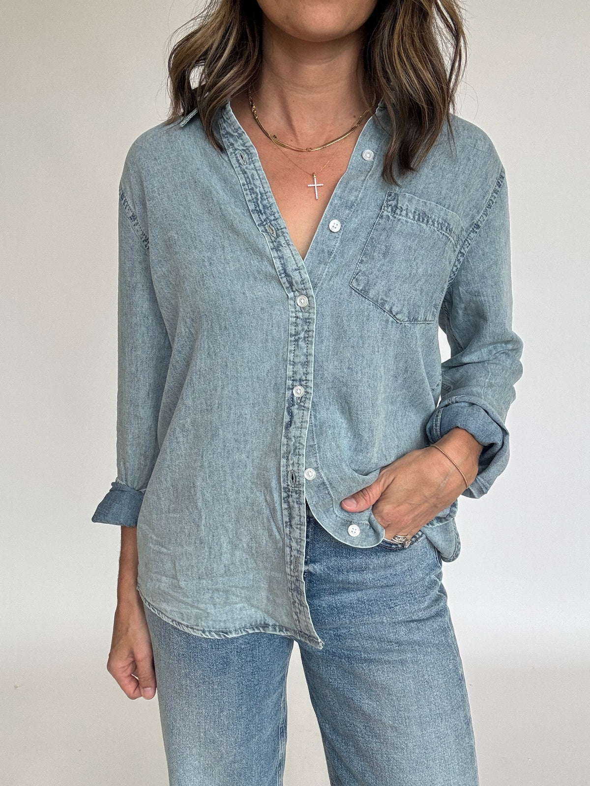 Shiloh Denim Button Down | FINAL SALE