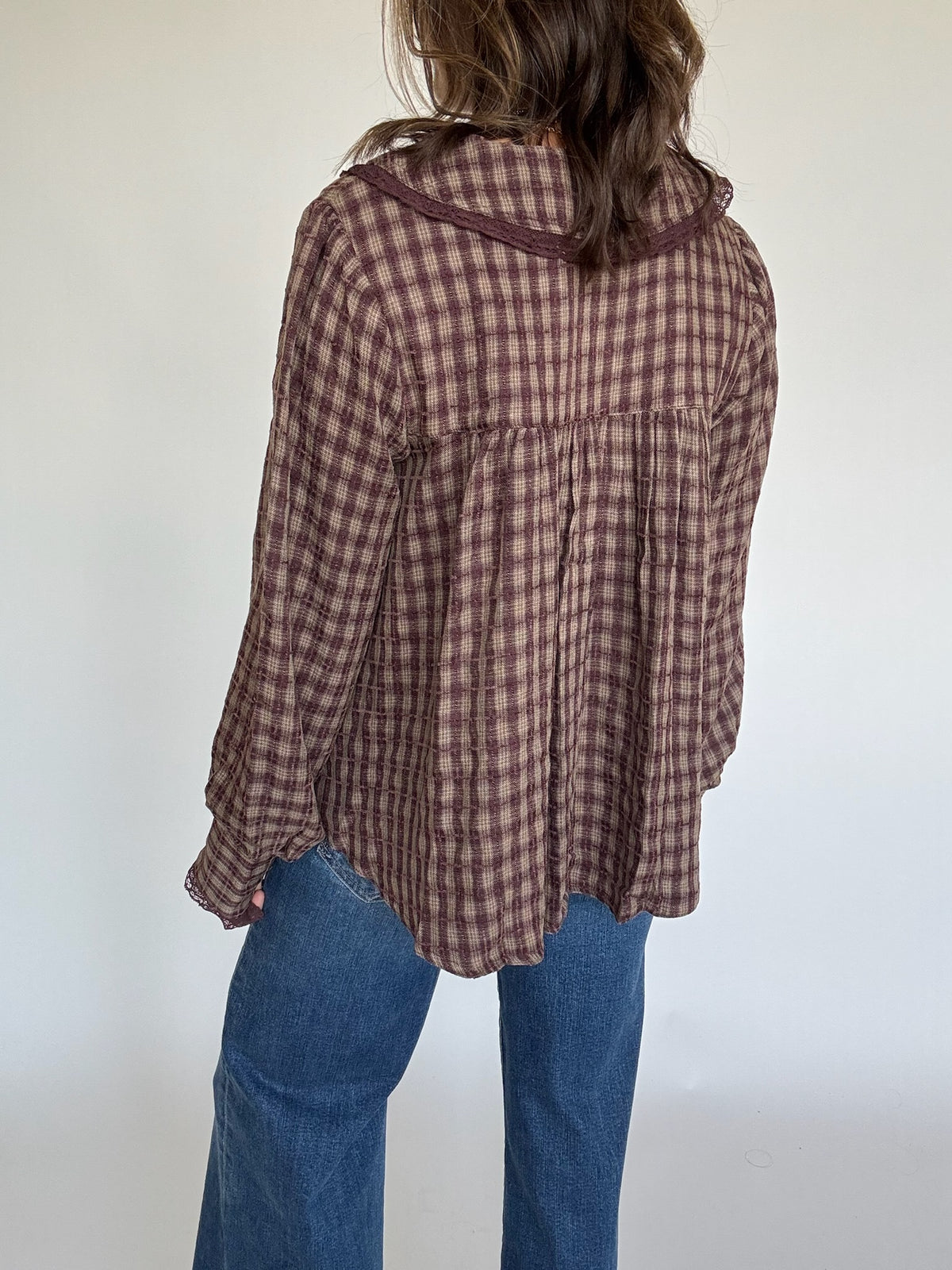 Alexis Plaid Blouse