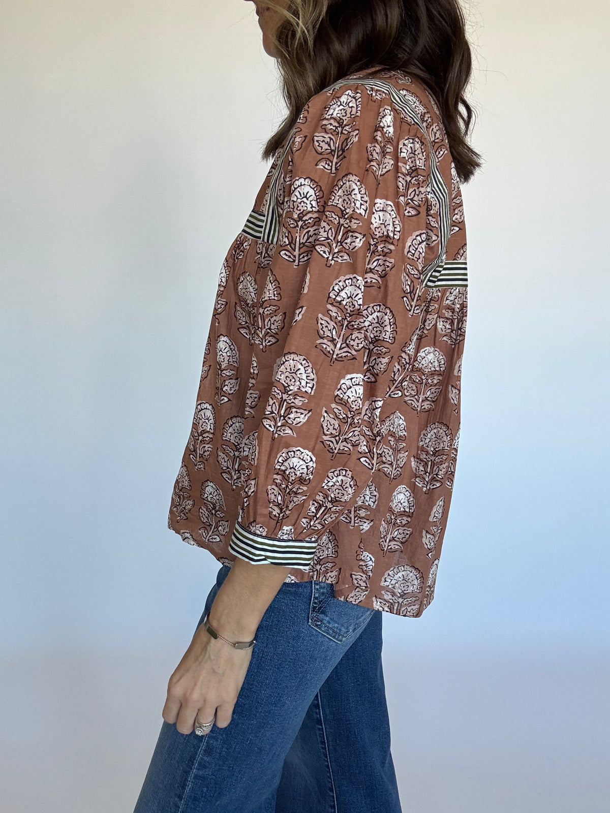 Addison Block Print Top
