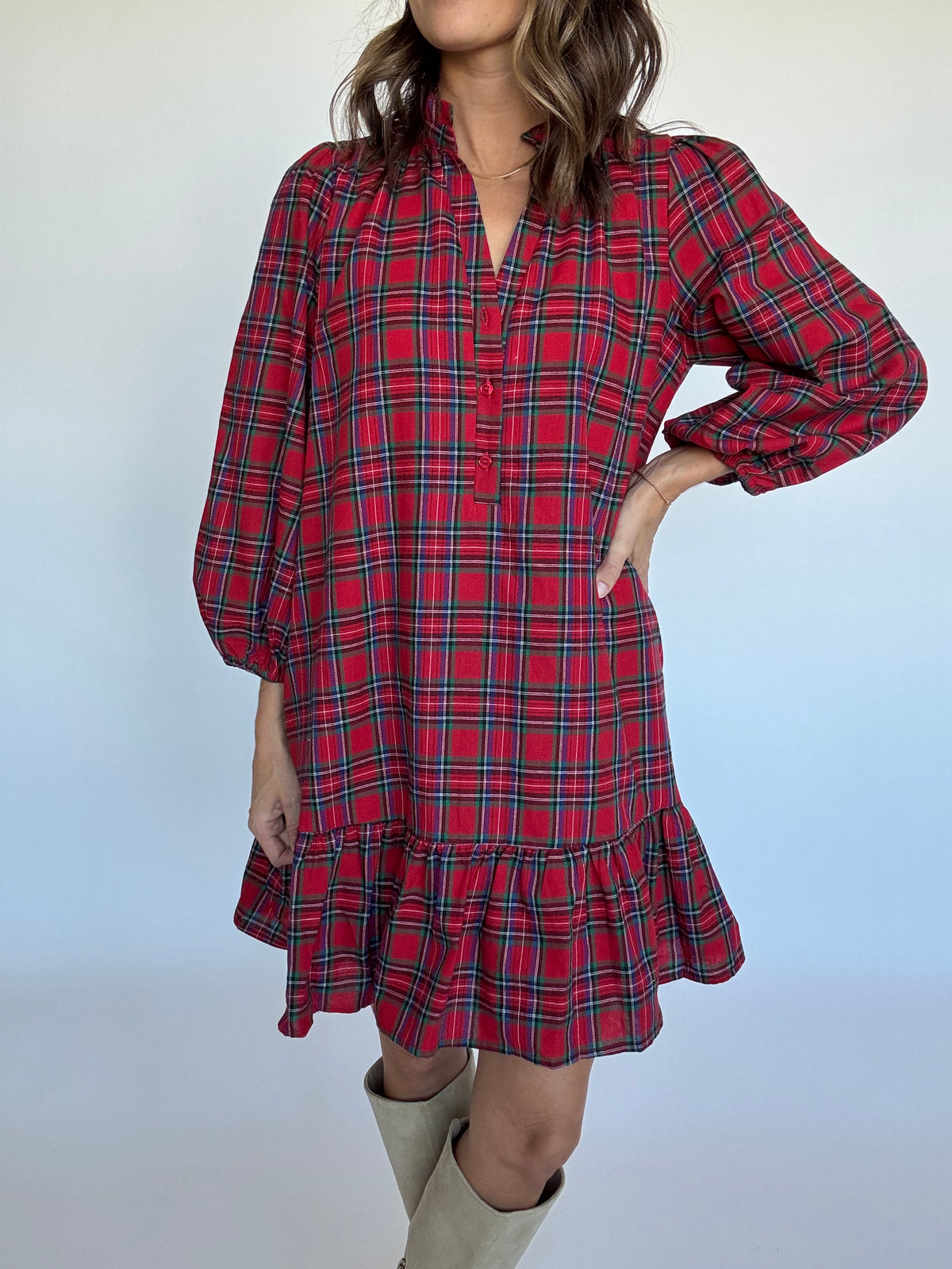 Finn Plaid Dress