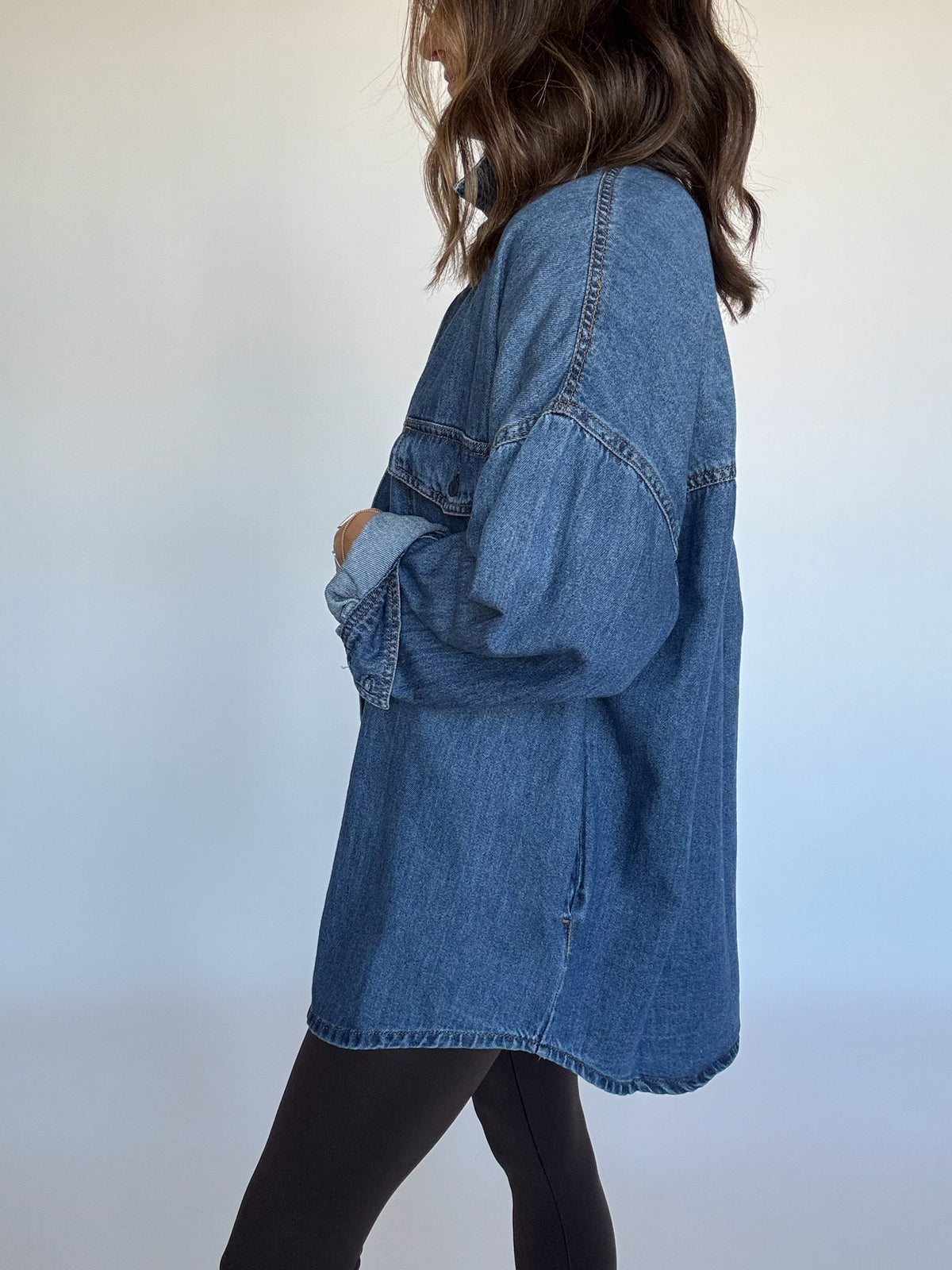 Adeline Denim Oversized Shirt Jacket