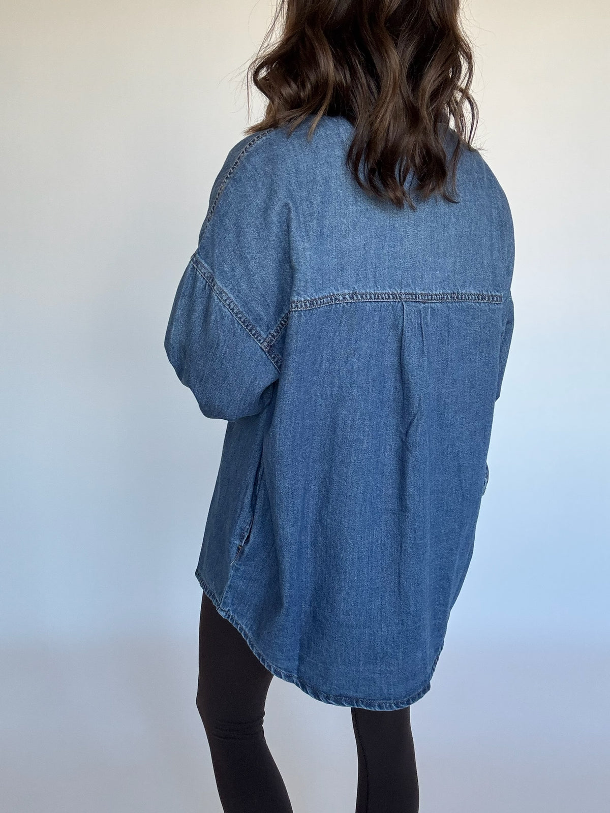 Adeline Denim Oversized Shirt Jacket