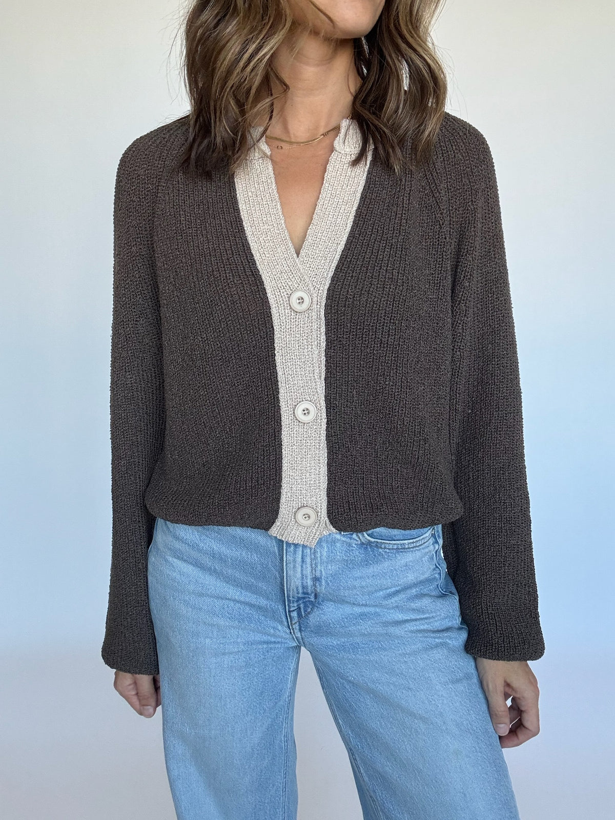 Palmer Contrast Cardigan