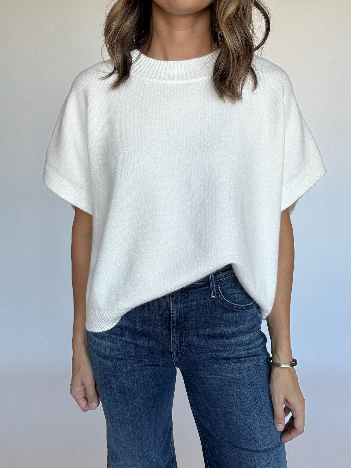 Betsy Sweater Top - Ivory