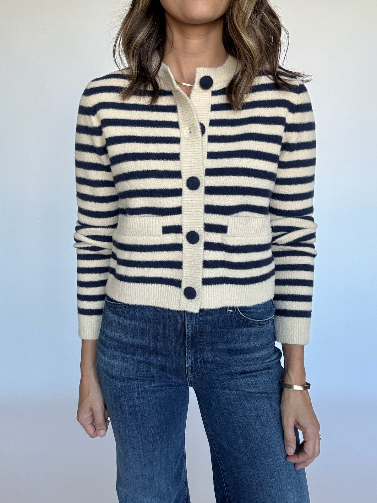 Knit Striped Cardigan