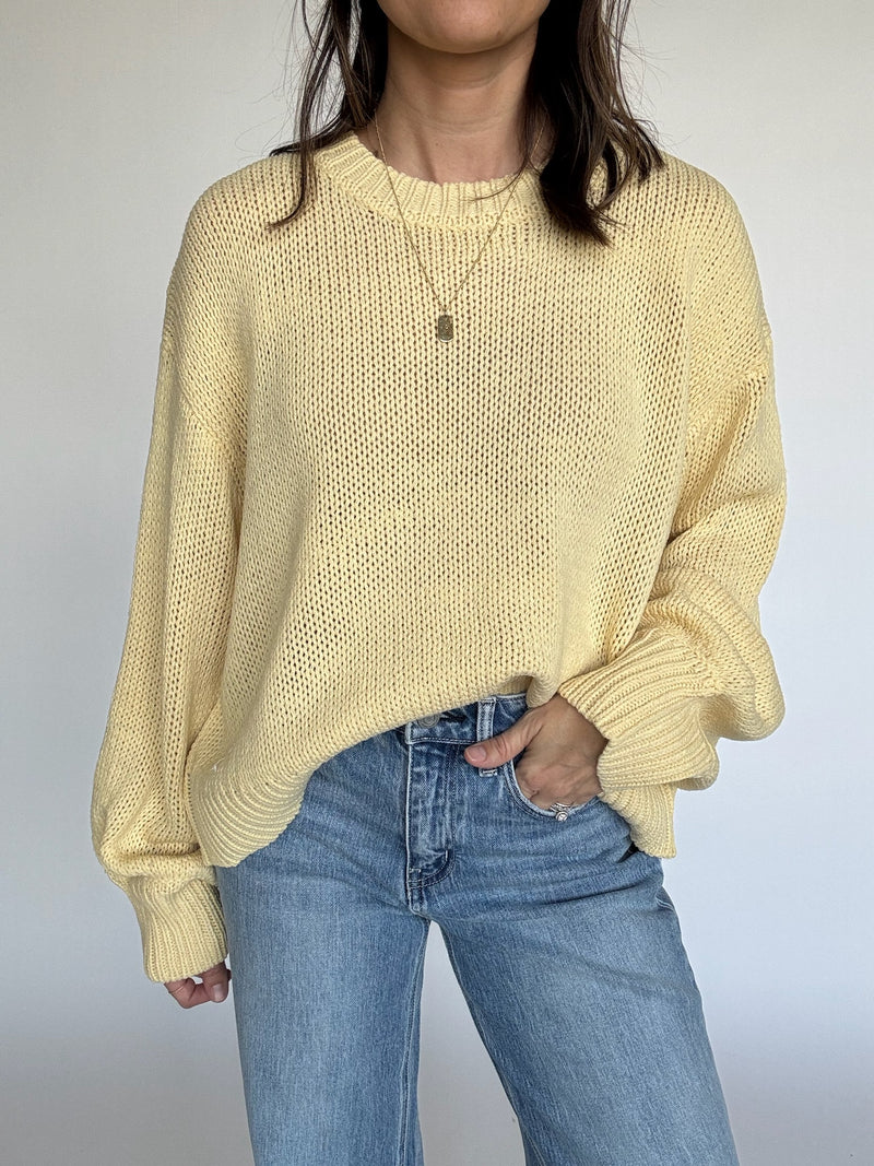 Butter Yellow Pullover Sweater