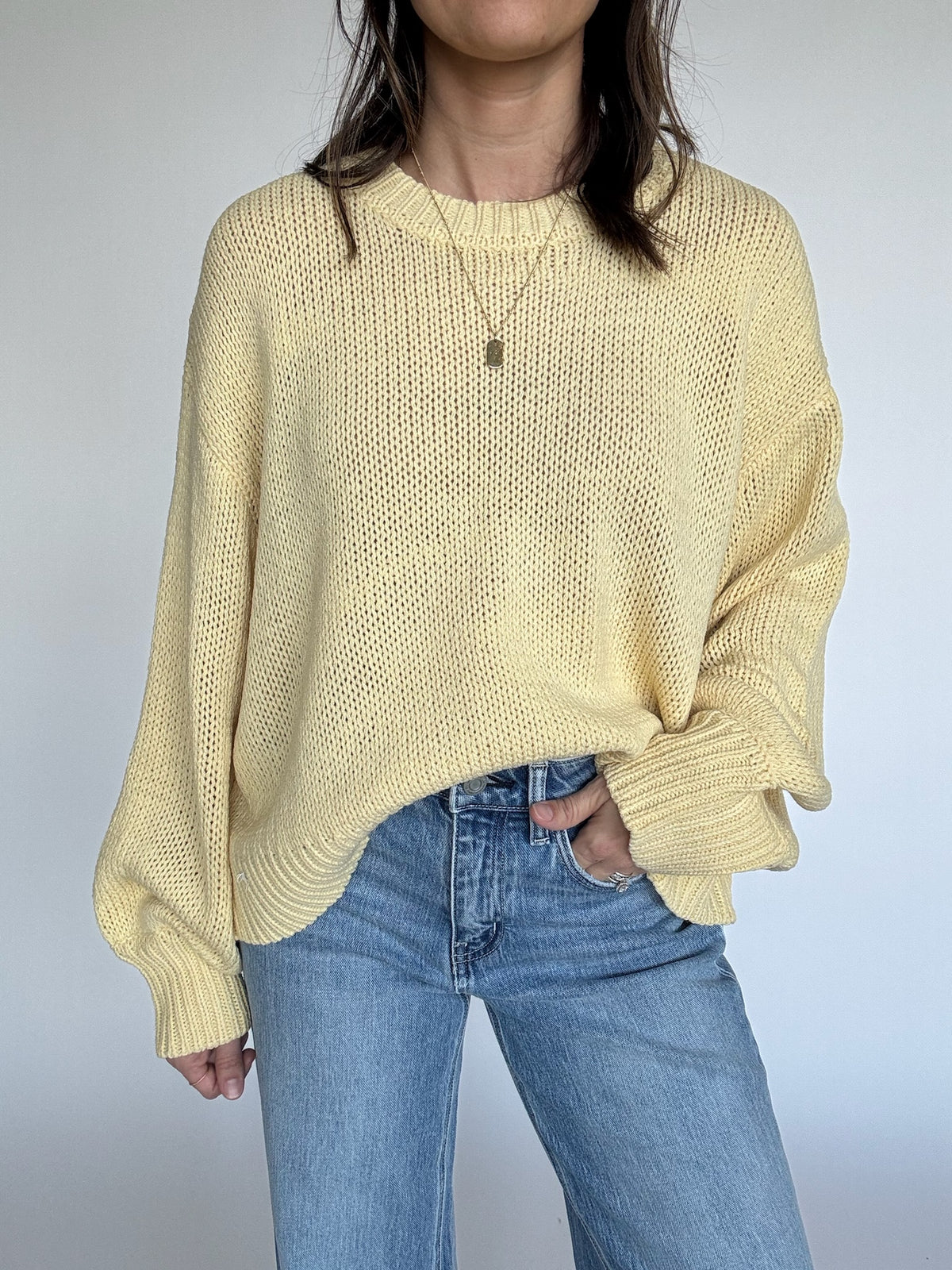Butter Yellow Pullover Sweater