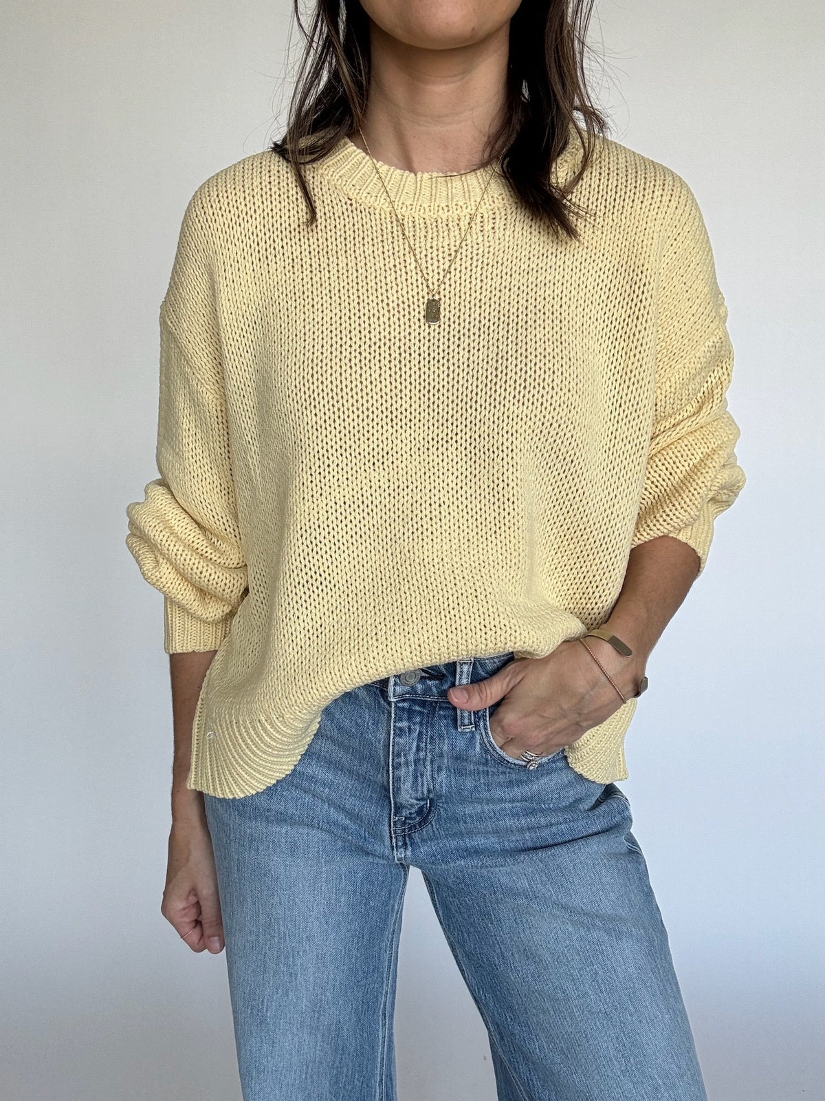 Butter Yellow Pullover Sweater