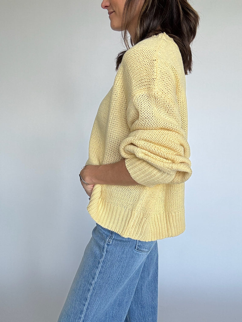 Butter Yellow Pullover Sweater