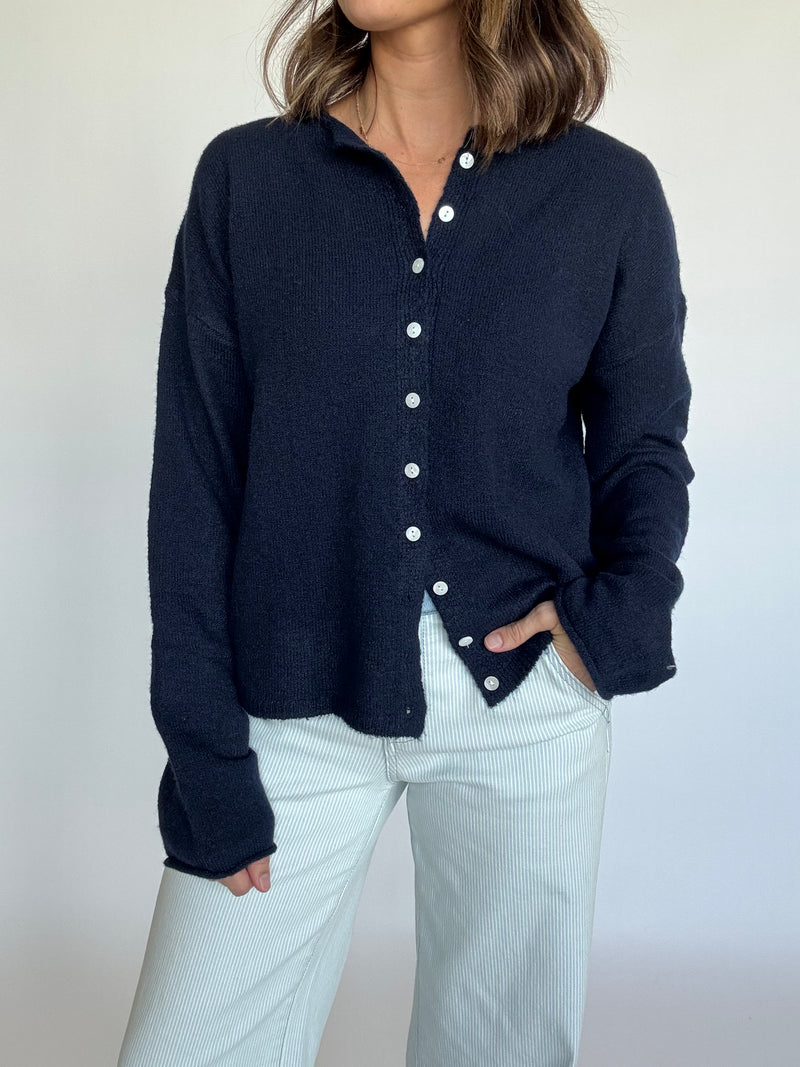 Classic Cardigan - Navy