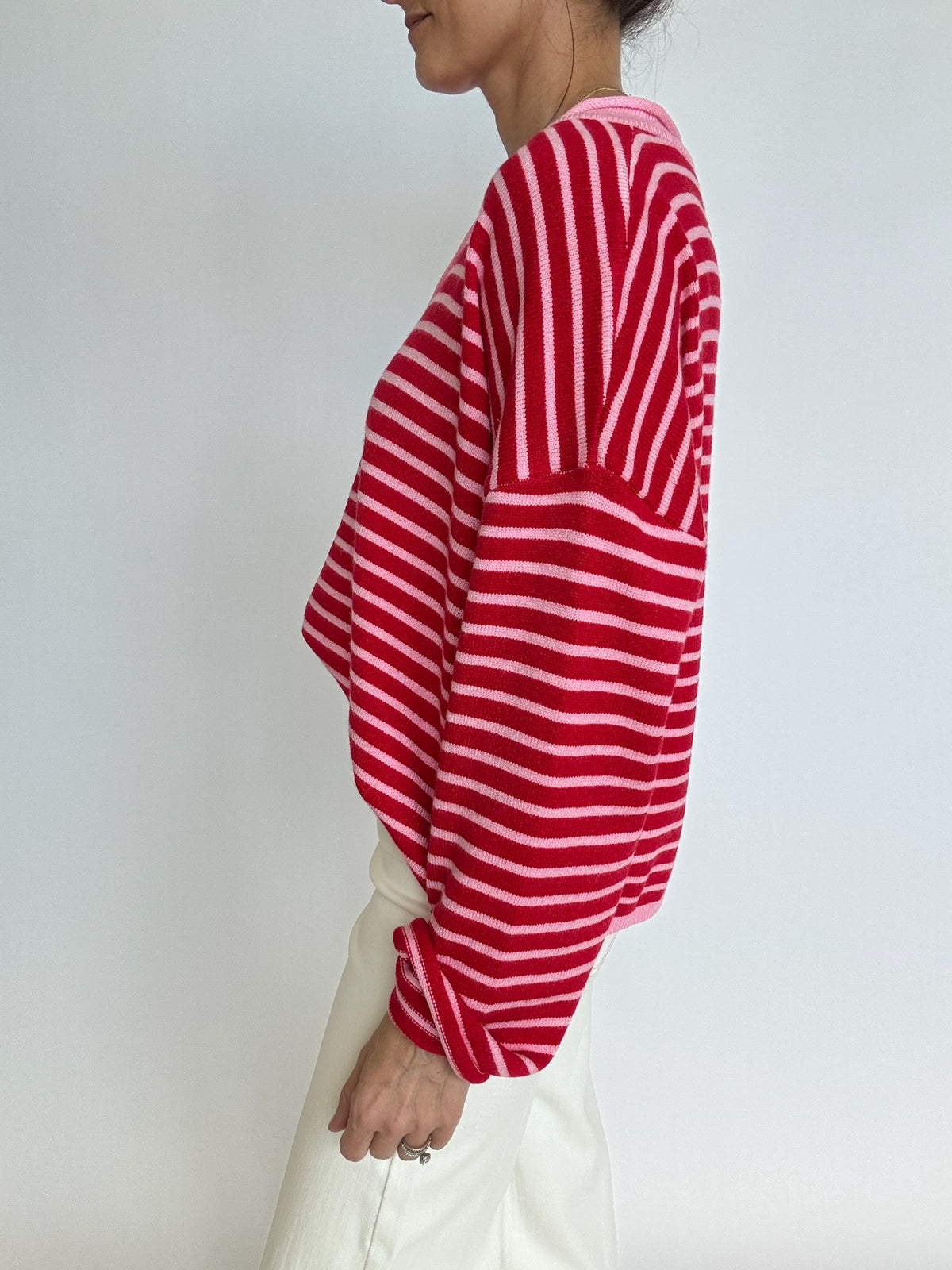 Elise Striped Cardigan