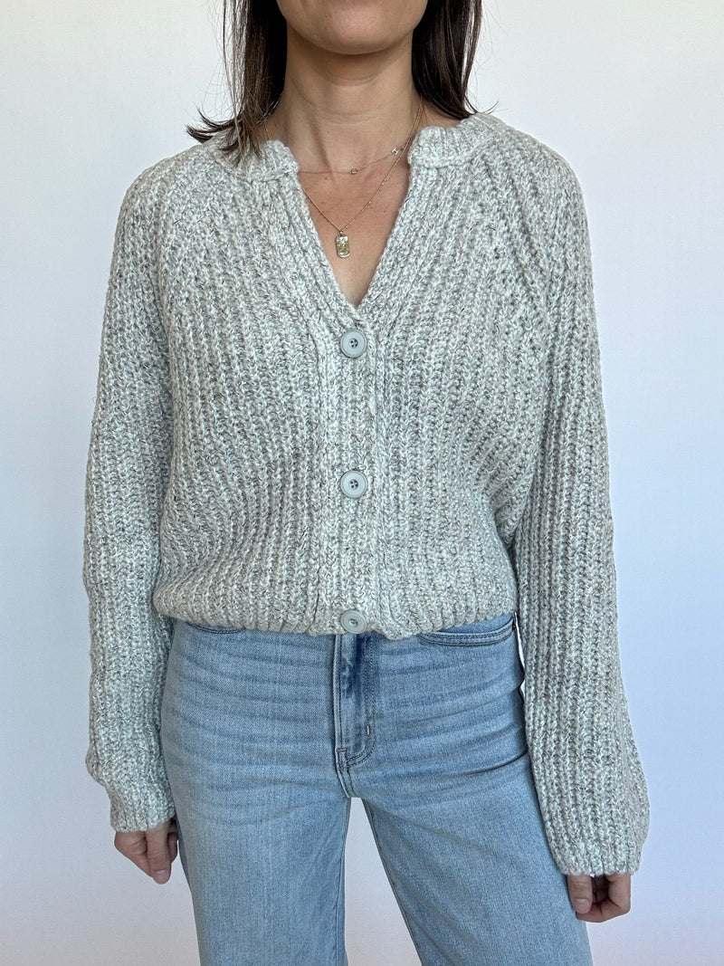 Parker Cardigan - Heather Gray