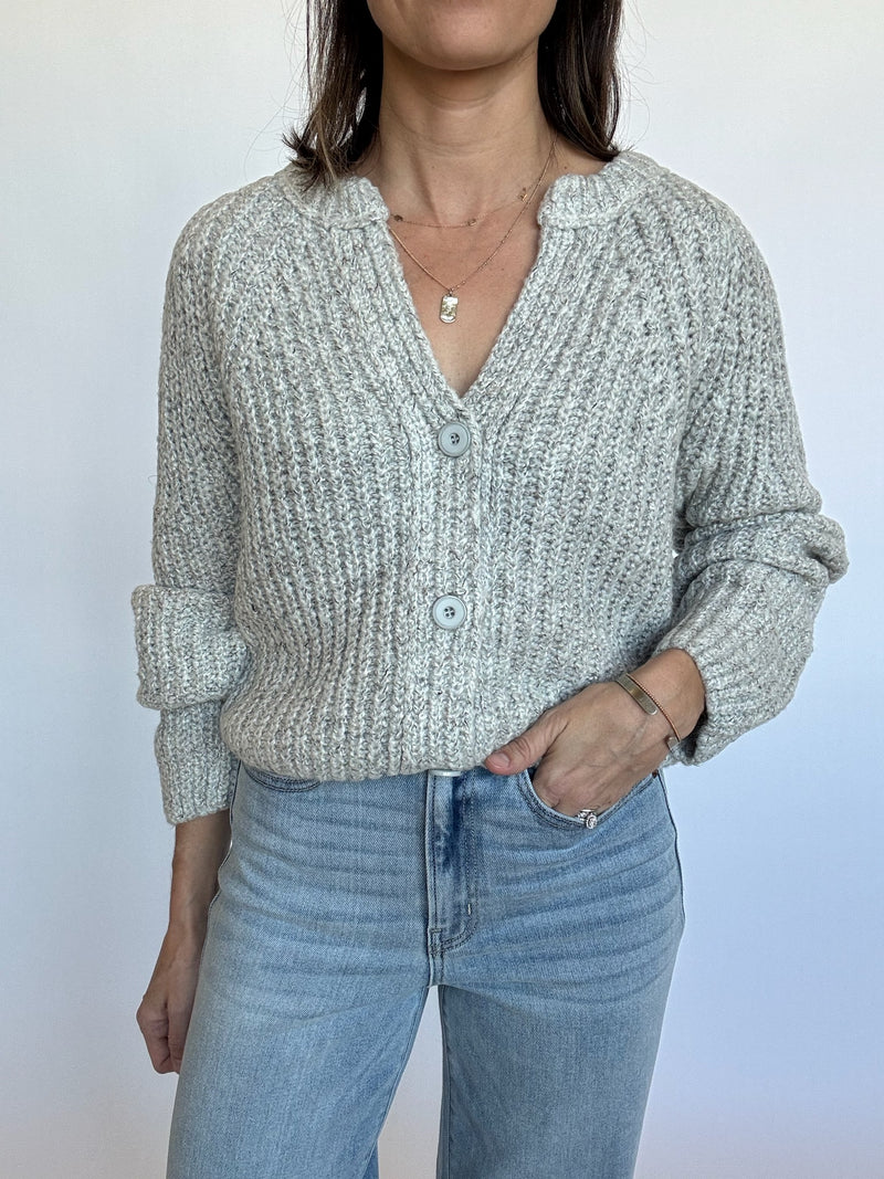 Parker Cardigan - Heather Gray