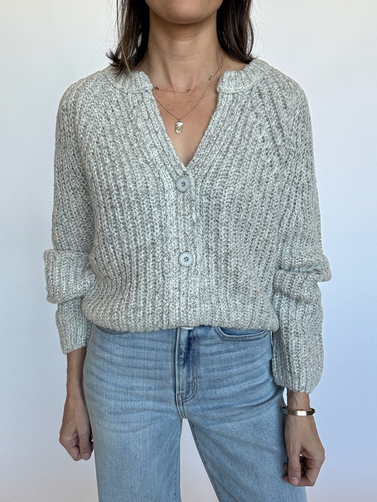 Parker Cardigan - Heather Gray