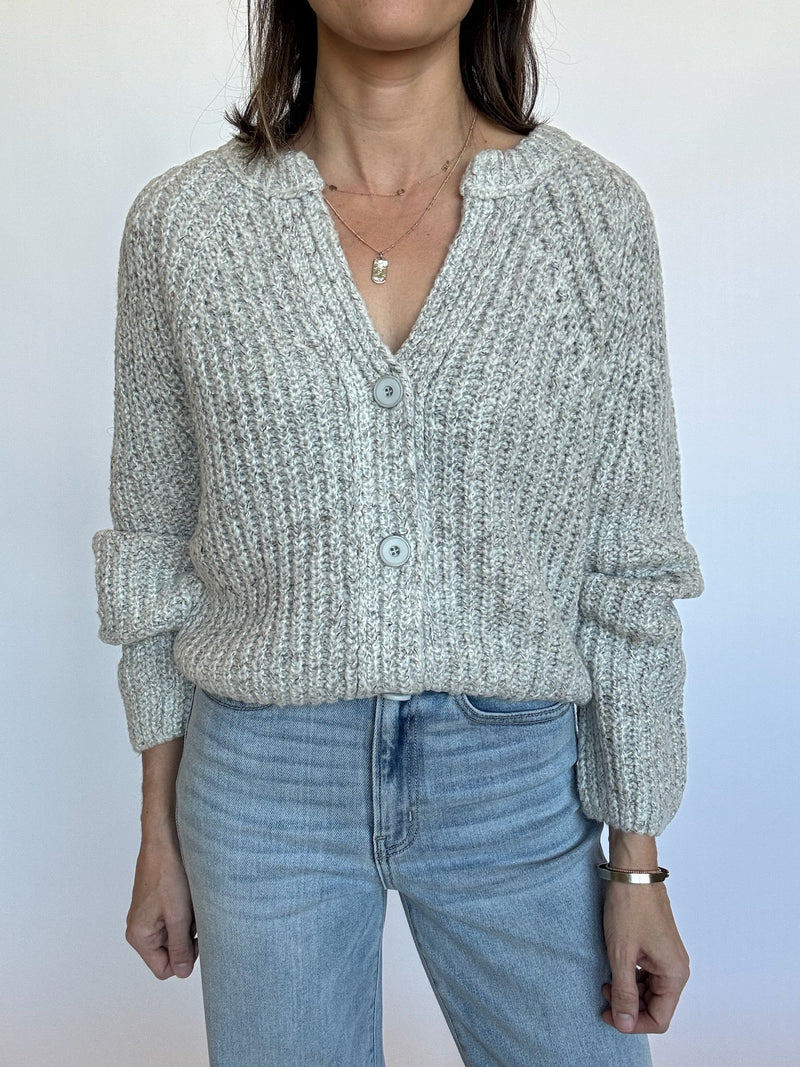 Parker Cardigan - Heather Gray