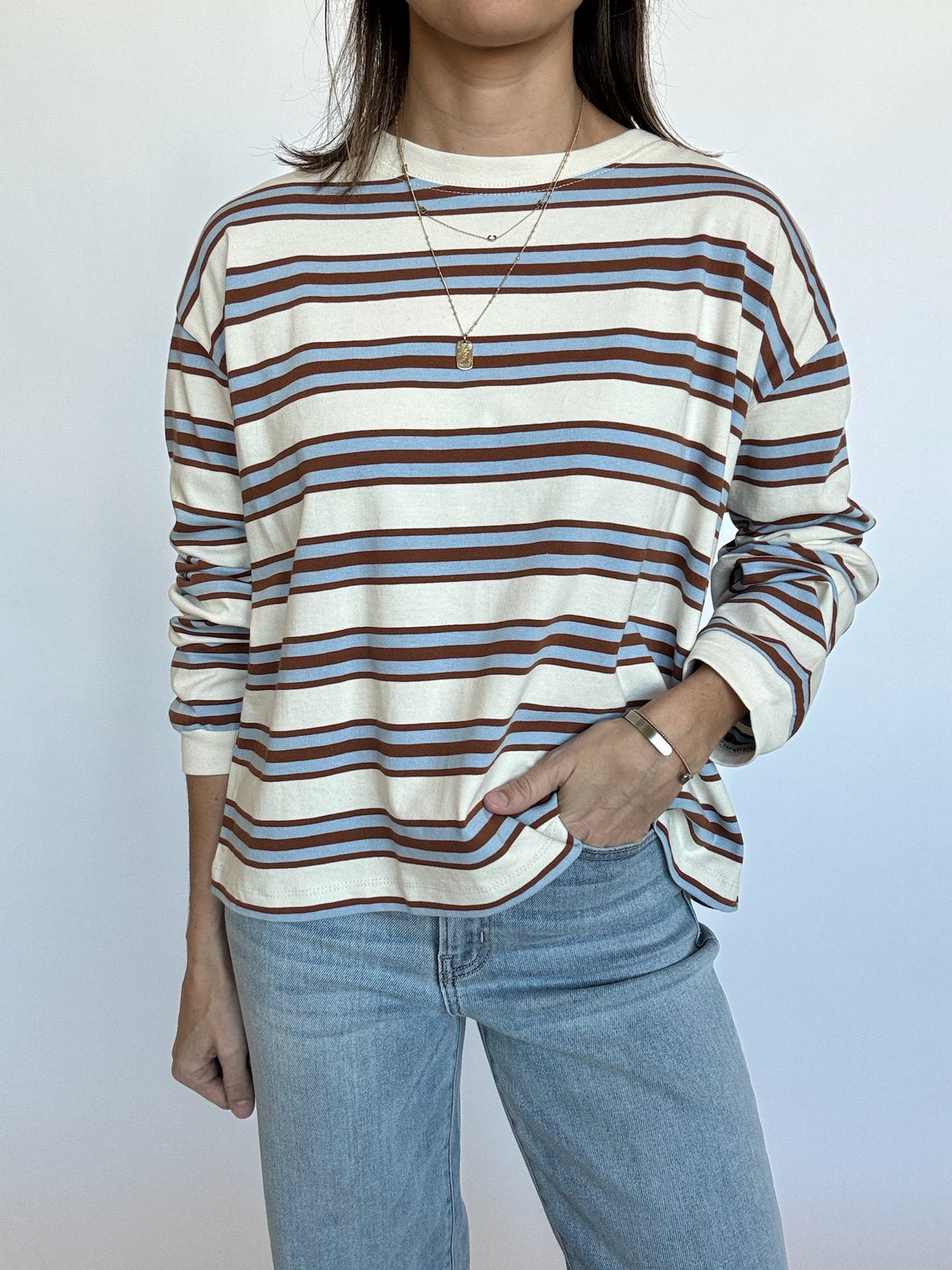 Bailey Striped Long Sleeve Tee