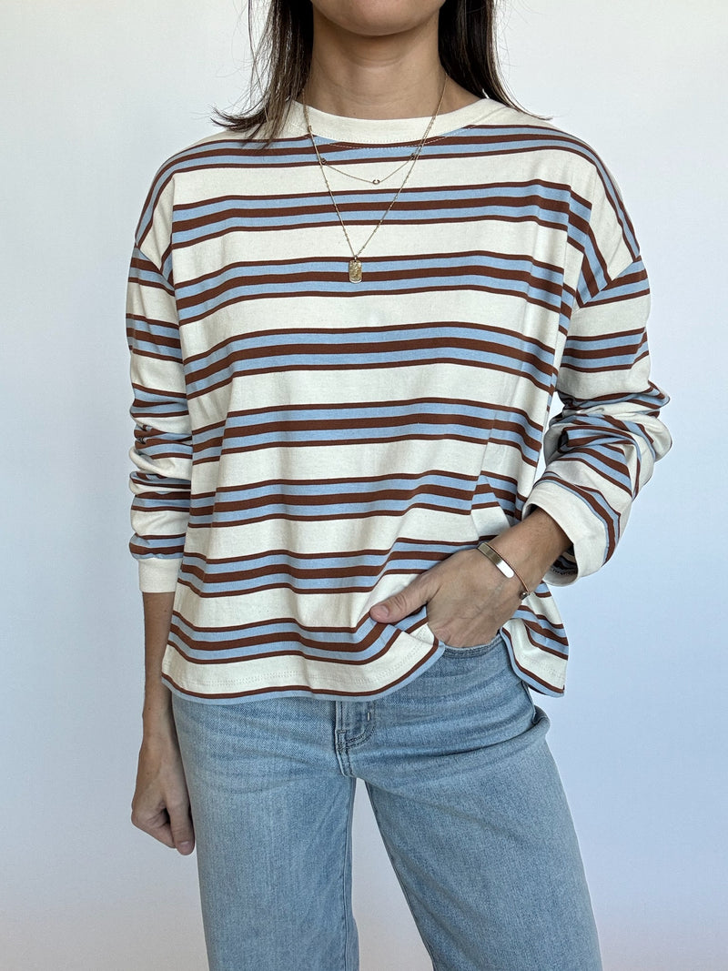 Bailey Striped Long Sleeve Tee