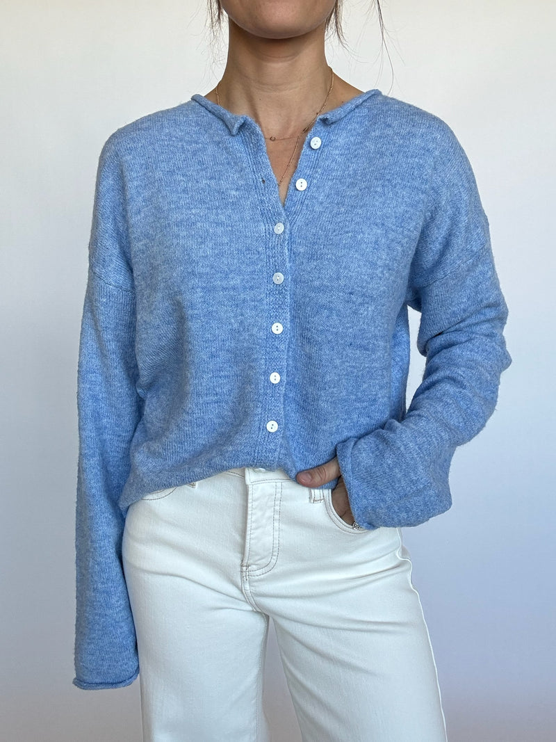 Classic Cardigan - Blue