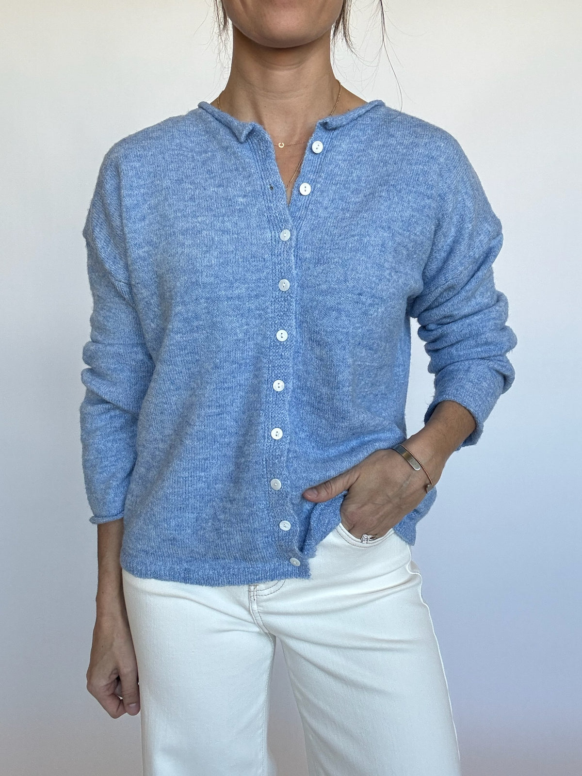 Classic Cardigan - Blue