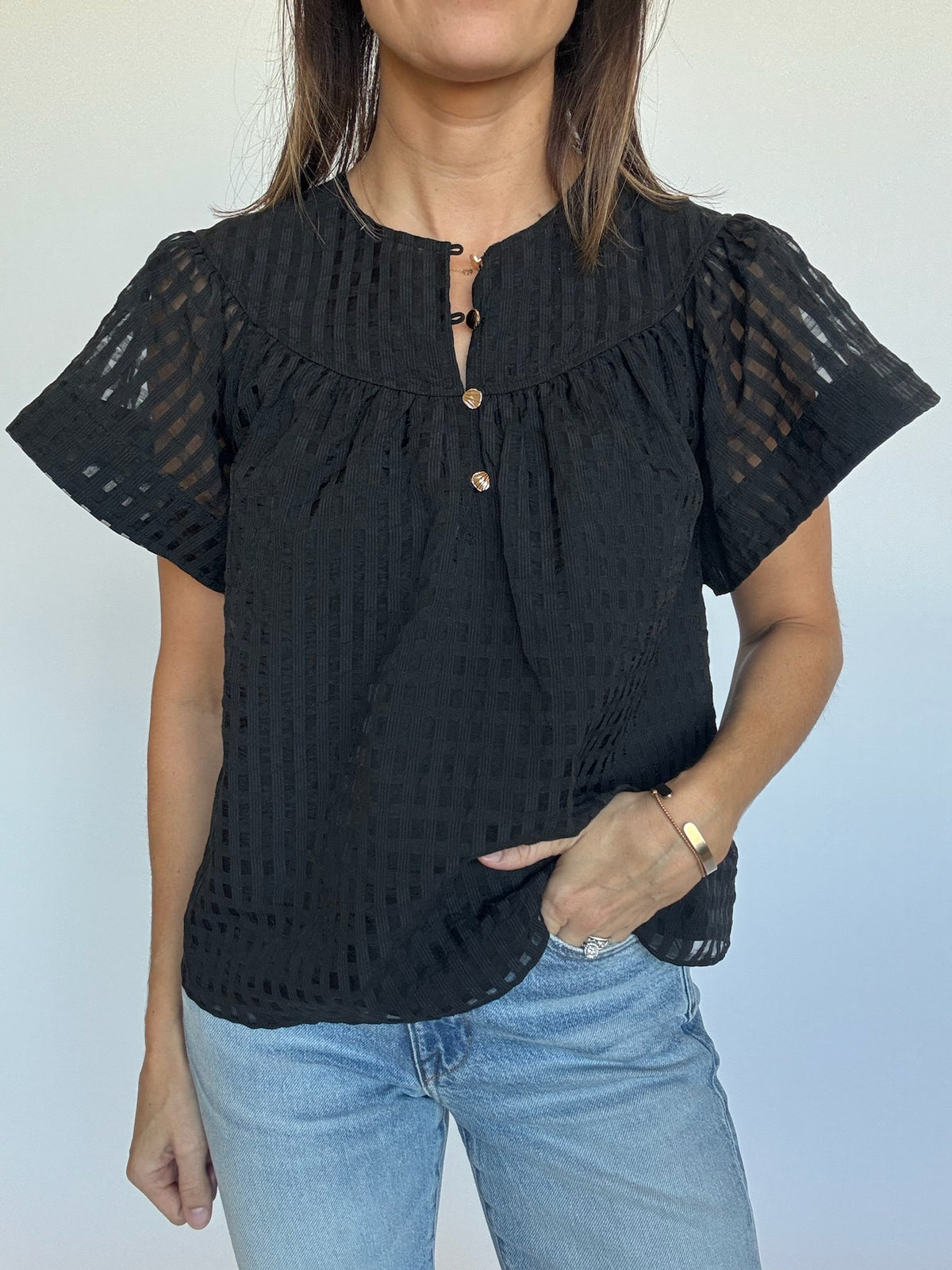 Ryan Flutter Sleeve Top