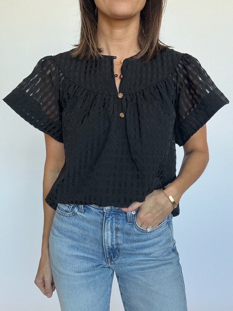 Ryan Flutter Sleeve Top