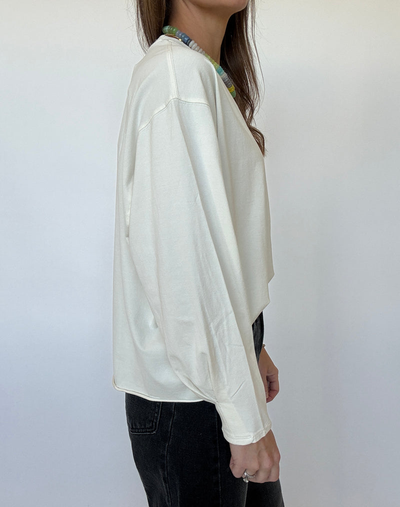 Pima Luxe Longsleeve Tee - Vanilla