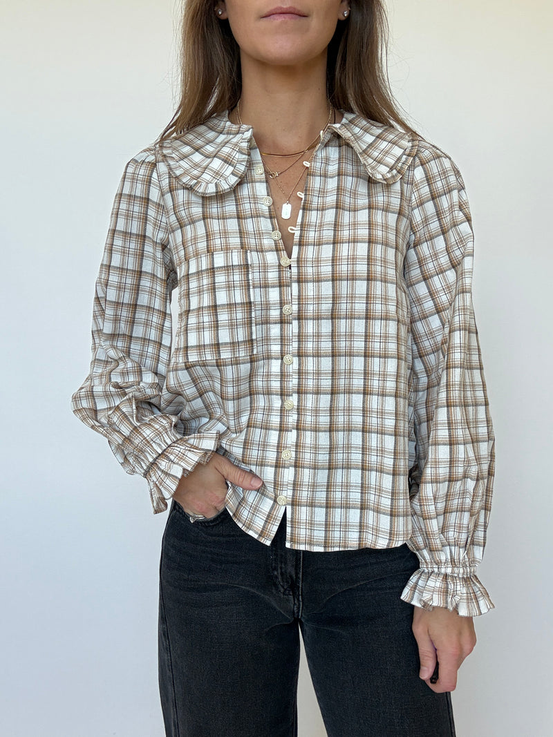 Hattie Plaid Blouse